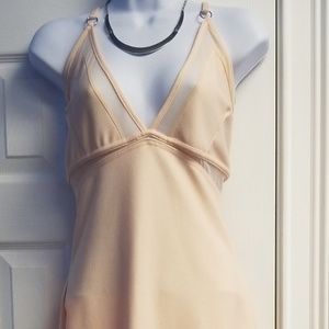 MISSGUIDED deep v neck dress